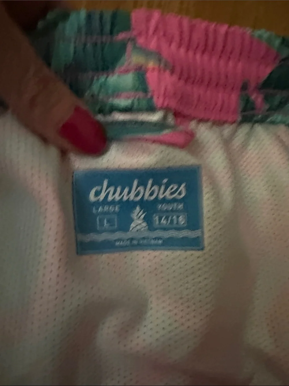 Chubbies Bords of Paradise Tropical Leaf Print Youth Shorts